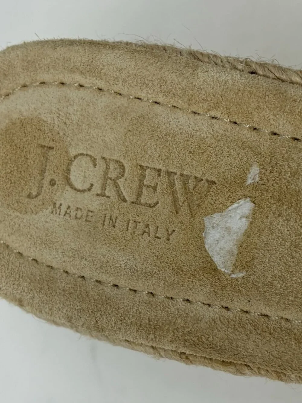 J. Crew espadrille wedge sandals 8 silver metallic bow strappy